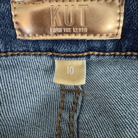 Kut From The Kloth Meg Wide Leg Jeans Women’s Size 10 Blue High Rise Crop - Picture 9 of 9